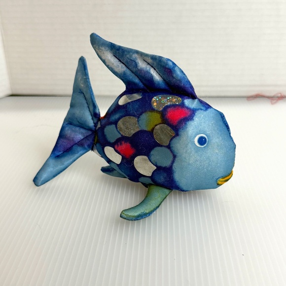 Rainbow Fish Toys Vintage The Rainbow Fish 5 Plush Finger